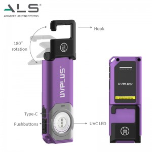 Intelligent UVC Handheld Disinfector With Flashlight